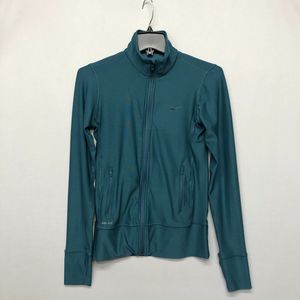 Nike Women Active Full Zip Track Jacket Size XS X-Small Teal B248 -26